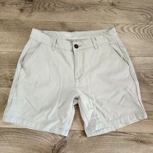 Mugsy Skylines Shorts Mens 31 Performance Stretch Casual Golf Chino Blue 6" READ